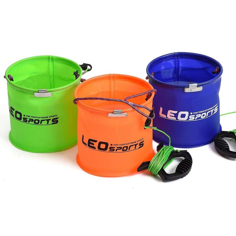 Collapsible Bucket Compact Portable Camping Bucket Foldable Water Bucket for Camping Boating Traveli