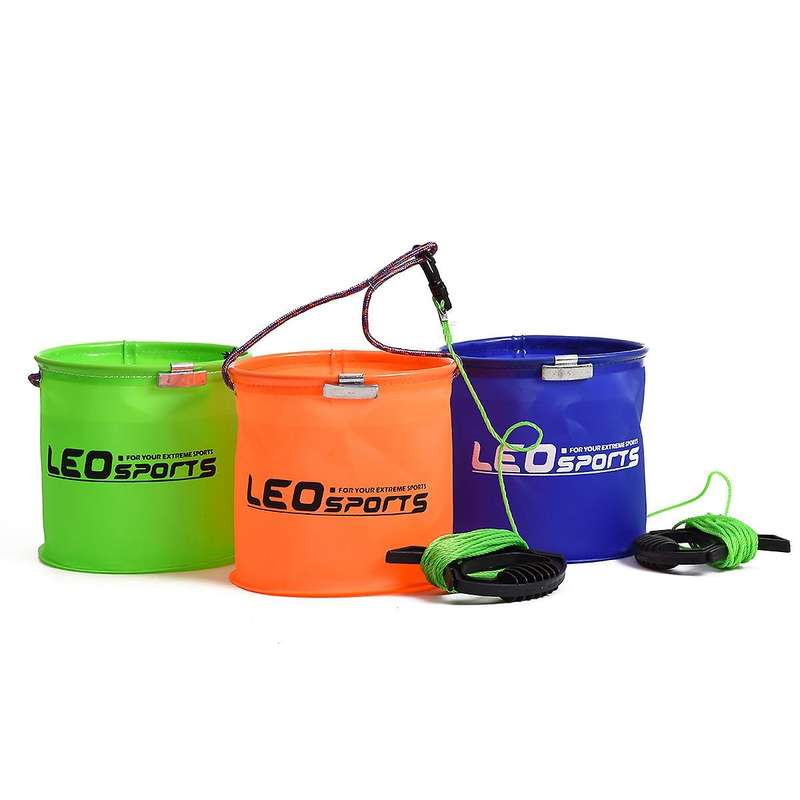 Collapsible Bucket Compact Portable Camping Bucket Foldable Water Bucket for Camping Boating Traveli