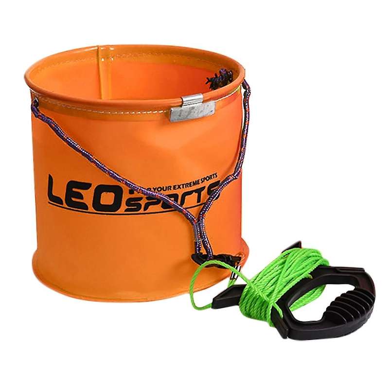 Collapsible Bucket Compact Portable Camping Bucket Foldable Water Bucket for Camping Boating Traveli
