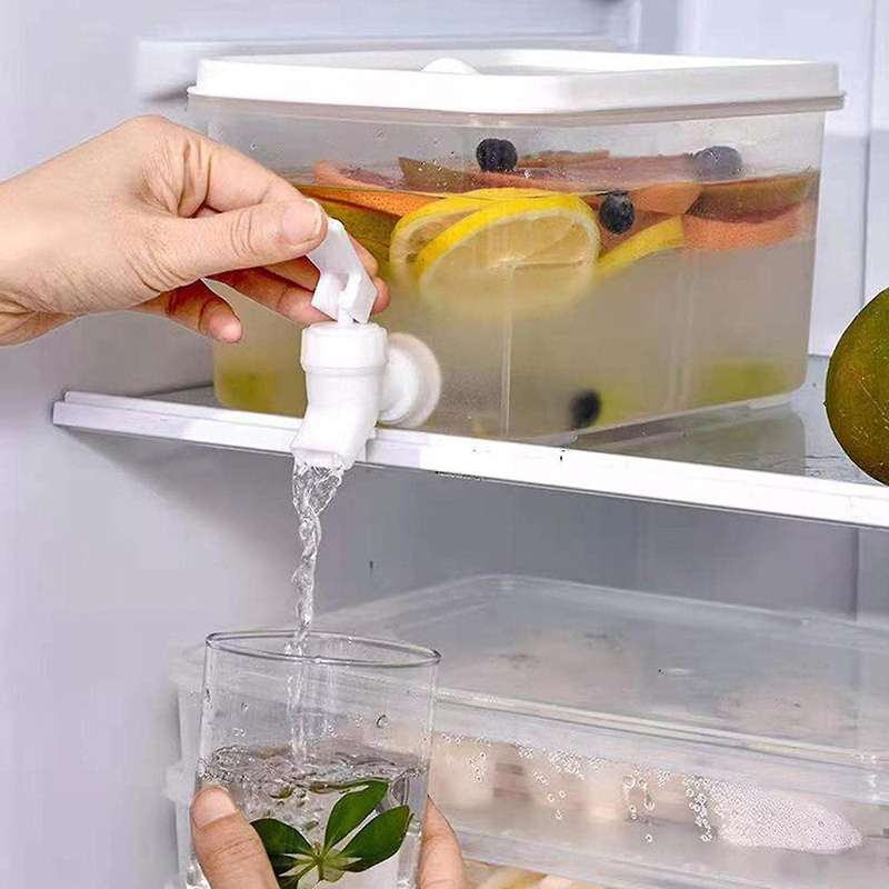 Cold Water Bottle 3L Refrigerator Pot Drink Pitcher Cold Storage Pitcher Water Bottle Juice Bucket K