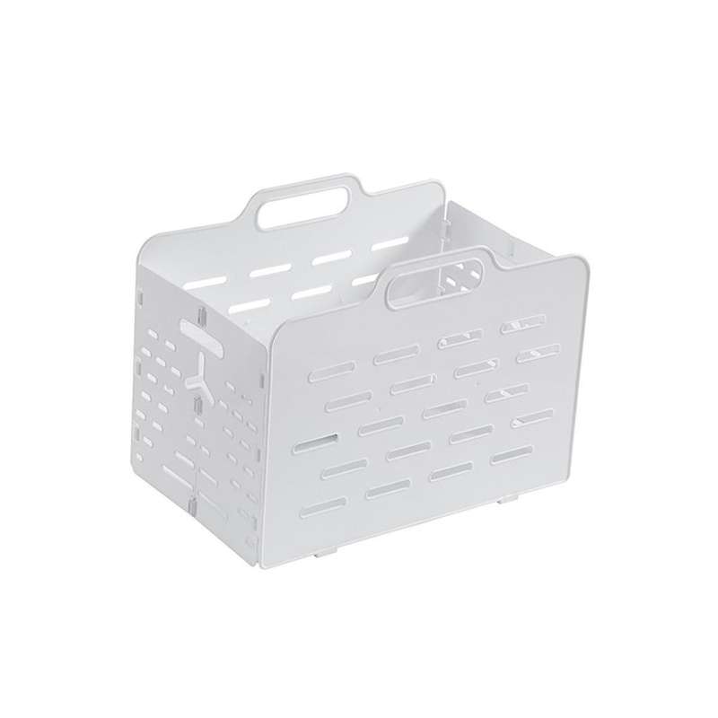 Collapsible Storage Basket Modern Plastic Bins Crates with Handles, Foldable Laundry Hamper, Basket