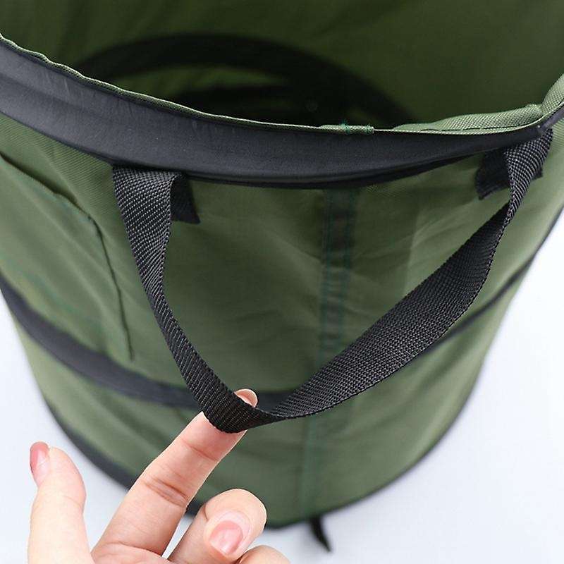 Collapsible Container Leaf Trash Can with Handles Reusable Portable Waterproof Waste Home Outdoor Ya
