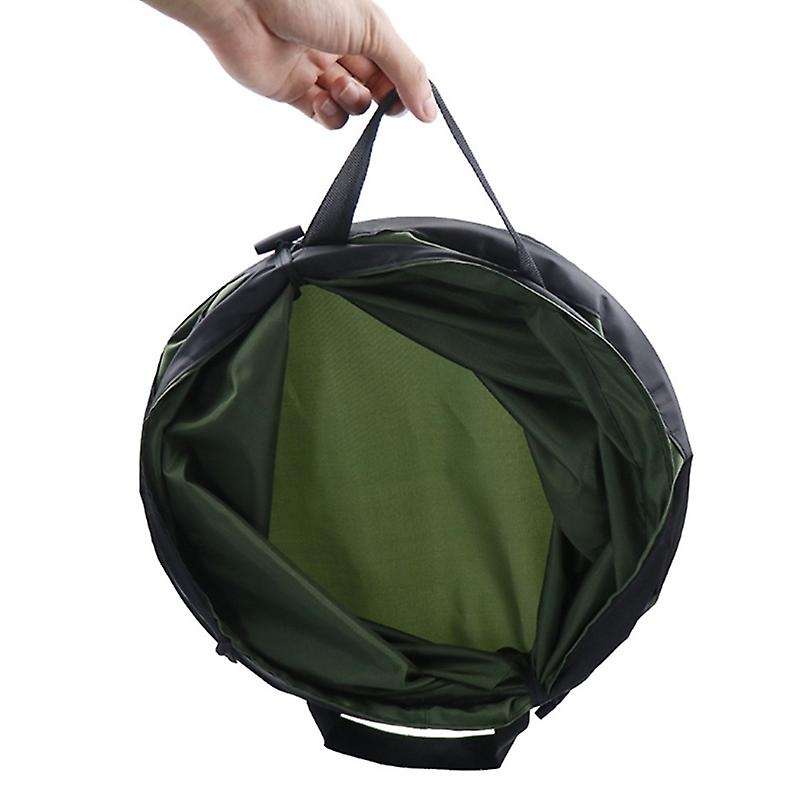 Collapsible Container Leaf Trash Can with Handles Reusable Portable Waterproof Waste Home Outdoor Ya