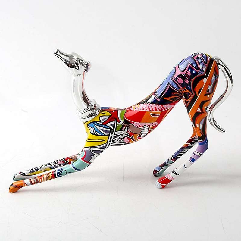 Color Animal Dog European and American Ornaments Office Decorations Resin Ornaments 1