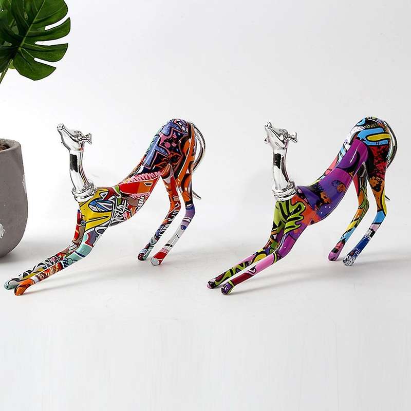 Color Animal Dog European and American Ornaments Office Decorations Resin Ornaments 1