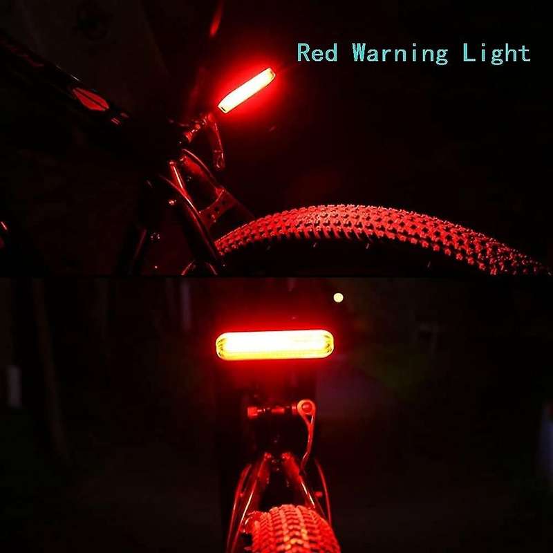 Color Bike Tail Light with Turn Signals Ultra Bright RGB Lights Wireless Remote Bicycle Rear Light f