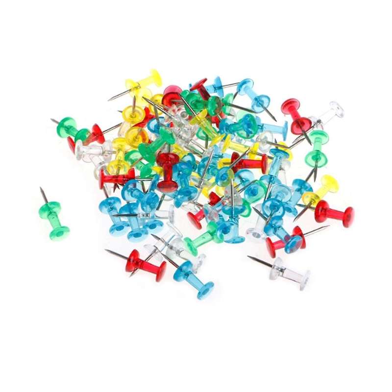 Colored Work-word Nail Painting Thumbtack Note Wall Decorations Layout Short Needle Map Label Clip
