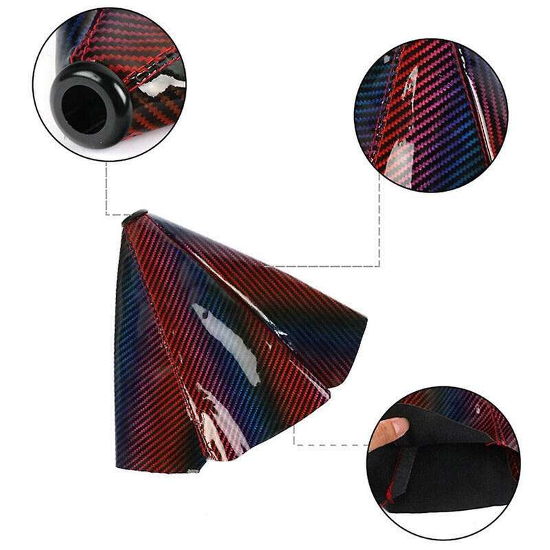 Colorful Carbon Fiber Shift Boot Cover for Gear Cover Shifter Shift Knob Mt At