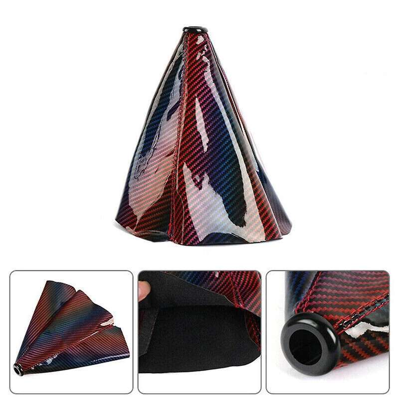 Colorful Carbon Fiber Shift Boot Cover for Gear Cover Shifter Shift Knob Mt At