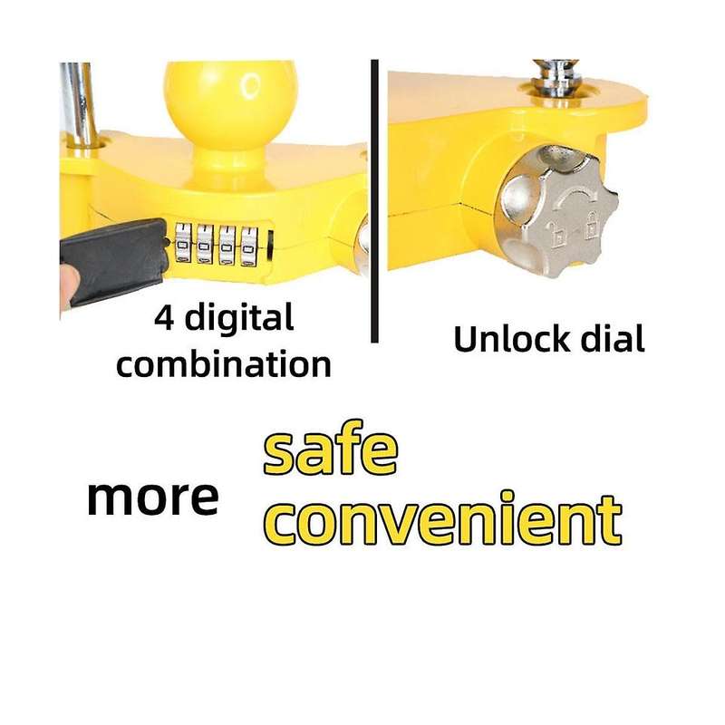 Combination Trailer Lock Rv Security Lock Dome Coupler U-shaped Dome Lock Lock Trailer Lock Auto Su