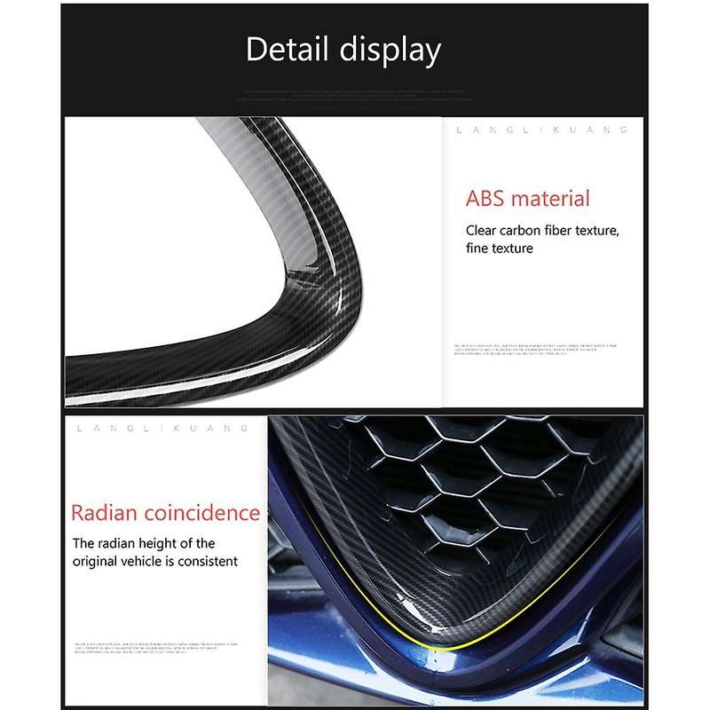 Compatible Alfa Romeo Giulia Car Front Bumper Air Grilles V Decoration Trim