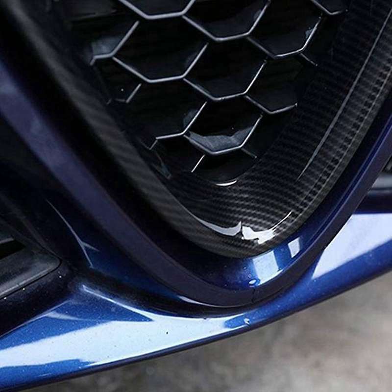 Compatible Alfa Romeo Giulia Car Front Bumper Air Grilles V Decoration Trim