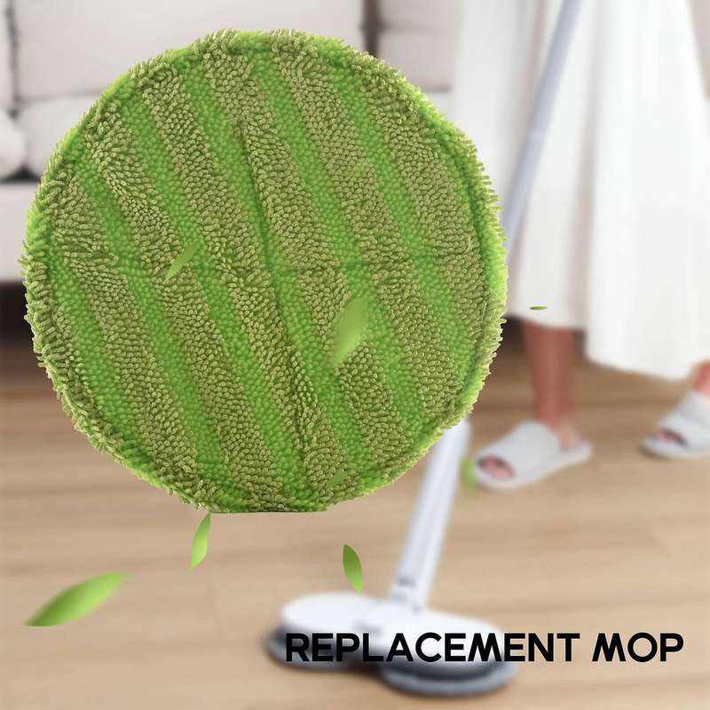 Compatible Cordless Rotary Mop Sweeper 8 Microfiber Mats & 8 Use Gaskets