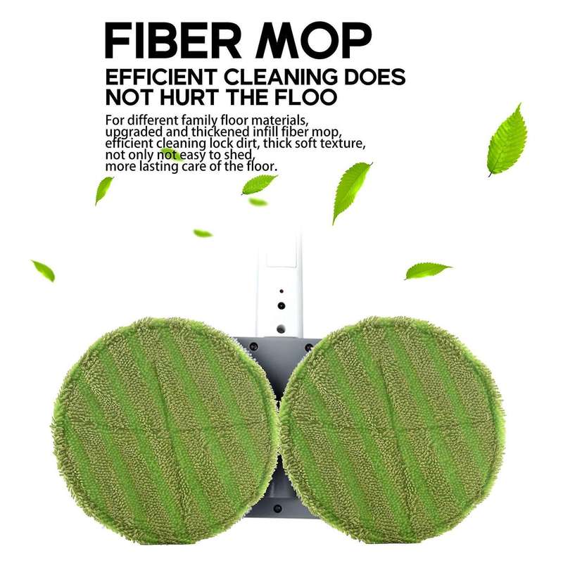 Compatible Cordless Rotary Mop Sweeper 8 Microfiber Mats & 8 Use Gaskets