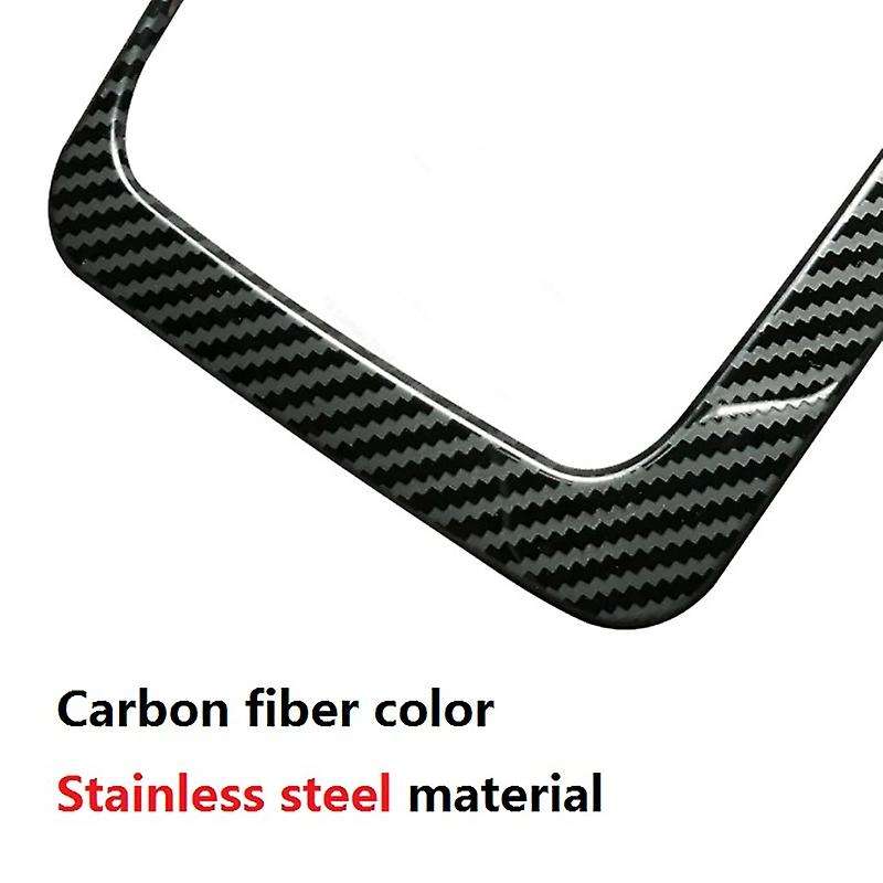 Compatible Everest Endeavor 2015+ Carbon Fiber Stainless Steel Gear Shift Panel Cover Trim Frame Dec