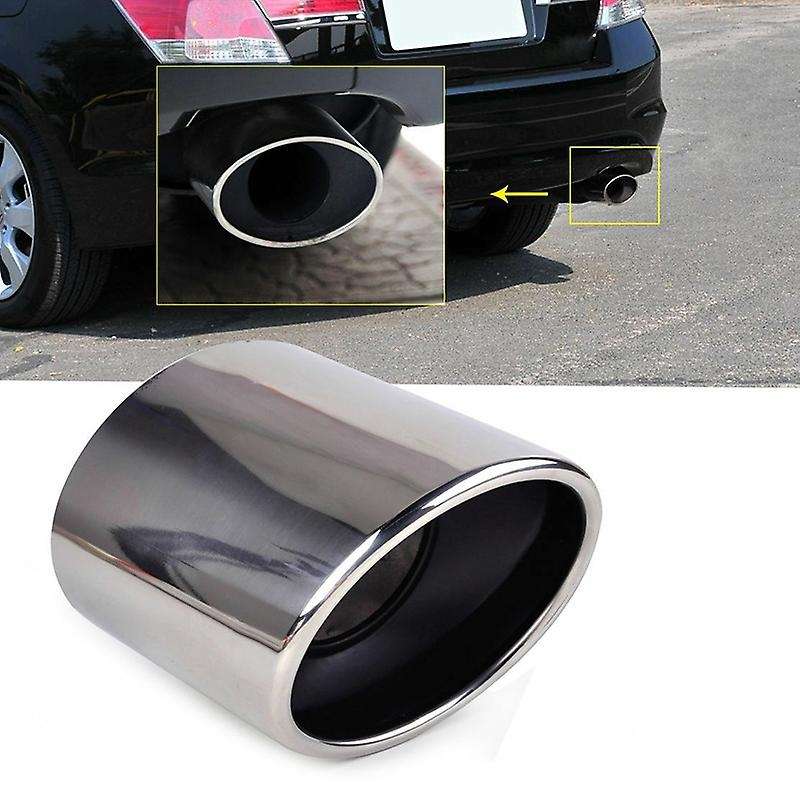 Compatible Honda Accord 2010 2012 REAR MUFFLER TIP PIPE STEEL EXHAUST TAIL