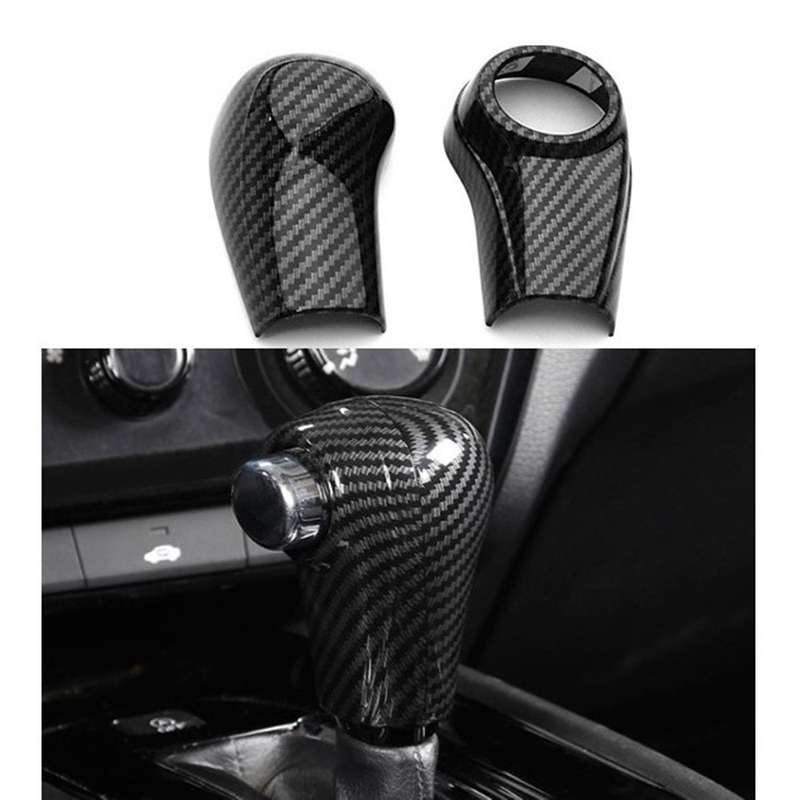 Compatible Honda HRV Vezel 2014-2020 ABS Carbon Fiber Gear Shift Knob Cover