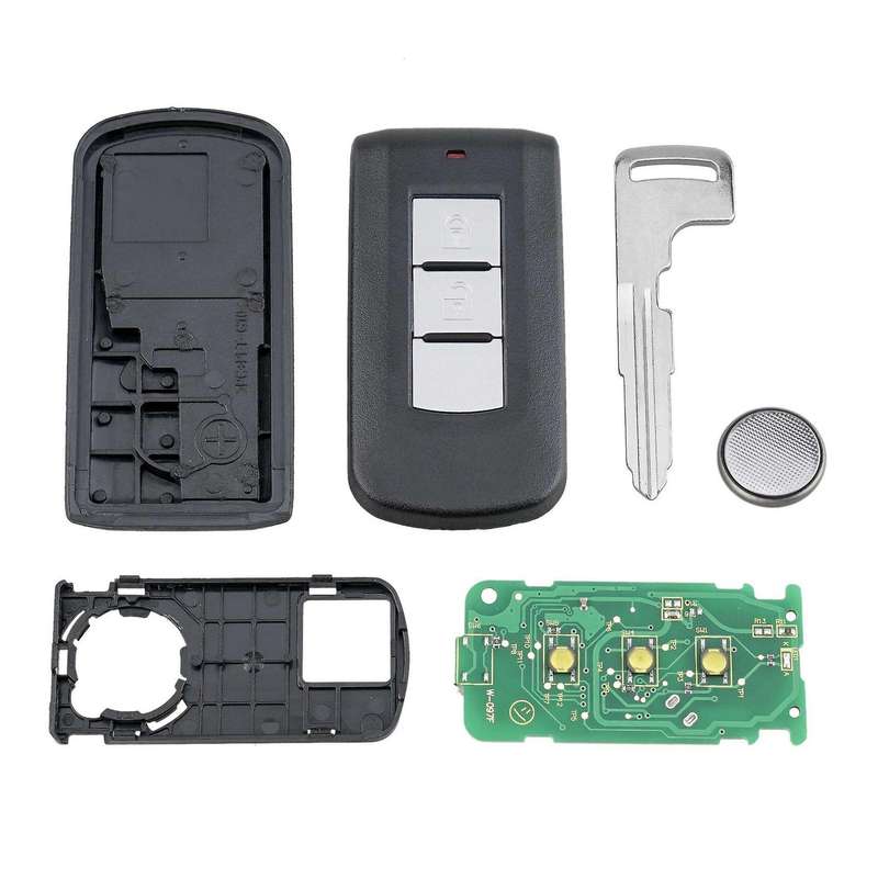 Compatible Mitsubishi Montero L200 2 Buttons 433MHz Remote Key Fob ID46 Chip