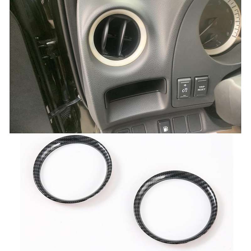 Compatible Nissan Navara NP300 Carbon Fibre Car Front Air Vent Frame Trim