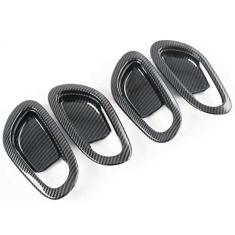 Compatible Nissan Navara NP300 2016-2021 Carbon Fibre Car Door Handle Cover