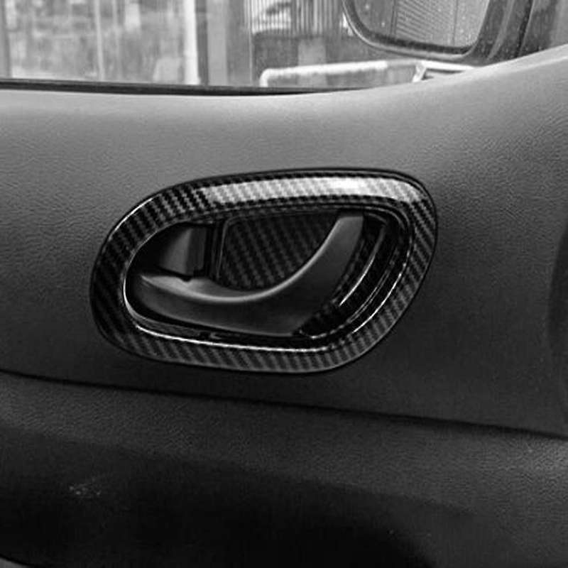 Compatible Nissan Navara NP300 2016-2021 Carbon Fibre Car Door Handle Cover