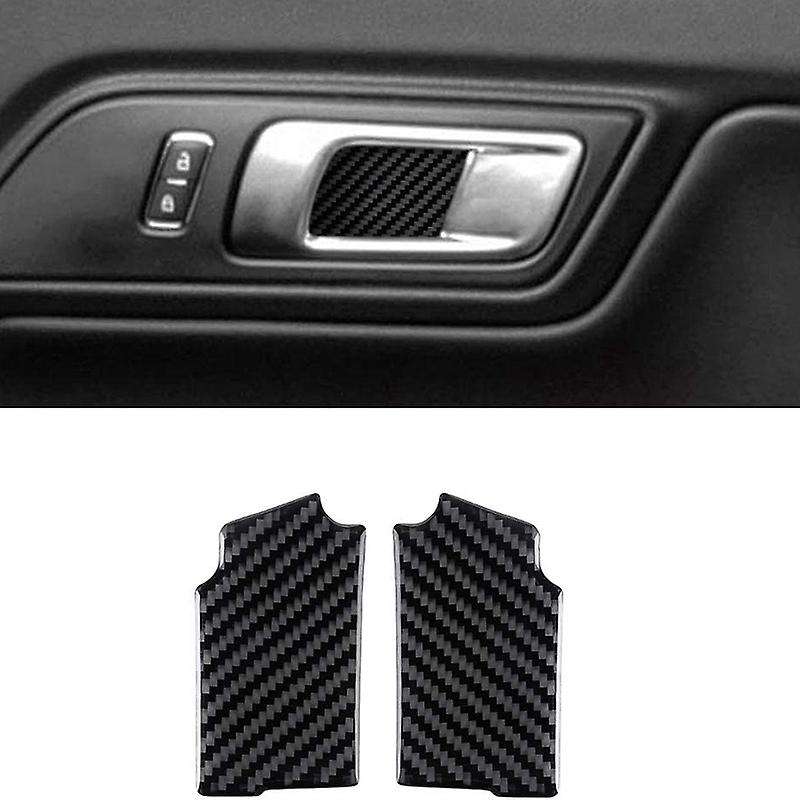 Compatible with Sticker Carbon Fiber Door Handle Trim Cover Accessories for 2015-2020