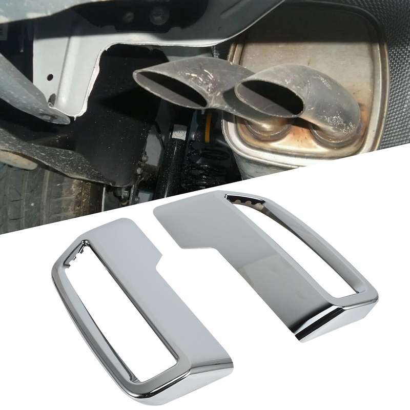 Compatible Peugeot 3008 5008 Allure 2017 - 2019 Exhaust Pipe Tail Cover ABS