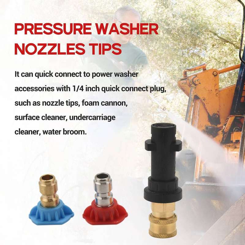 Compatible Pressure Washer Adapter, Only Replacement for K2, , K4, K5, K6, K7, 1/4 Inch Quick Conne