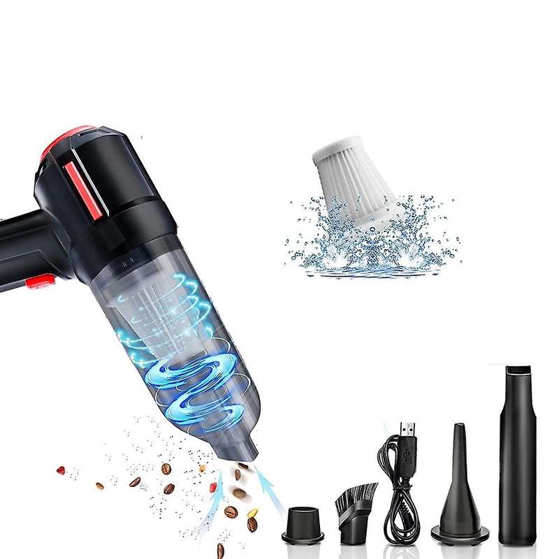 Compressed Air Duster Rechargeable Mini Vacuum Cleaner , 6000 Pa, for Computer, Keyboard ,laptop, C