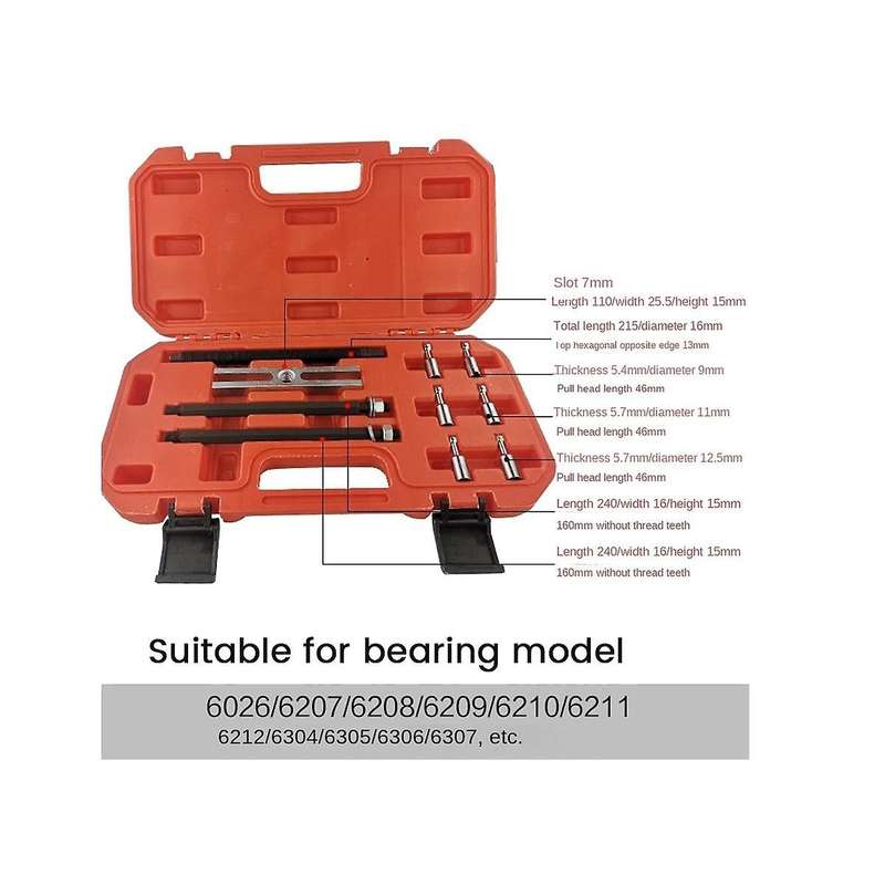 Concealed Removal Tool Card Ball Slot Puller Three Inner Loading and Unloading Puller Kit Automotiv