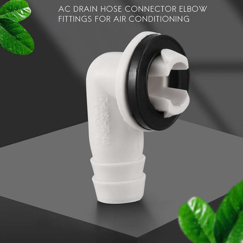 Conditioner Ac Drain Hose Connector Elbow Fitting with Rubber Ring for Mini-Split Units and Window