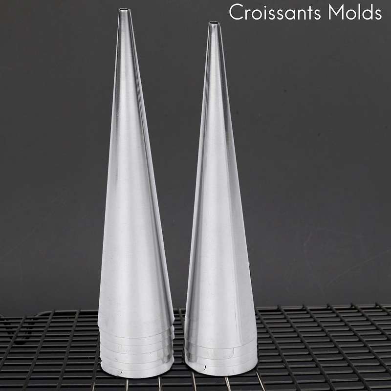 Conical Tube Cone Roll Moulds Spiral Croissants Molds Cream Horn Mould Pastry Mold Cookie Dessert K