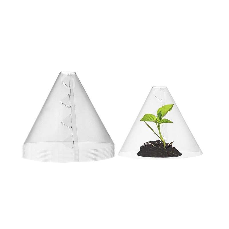 Conical Plant Seedling Shield Reusable Plant Bell Cover Plant Cover for Protecting Vegetable Seeds F