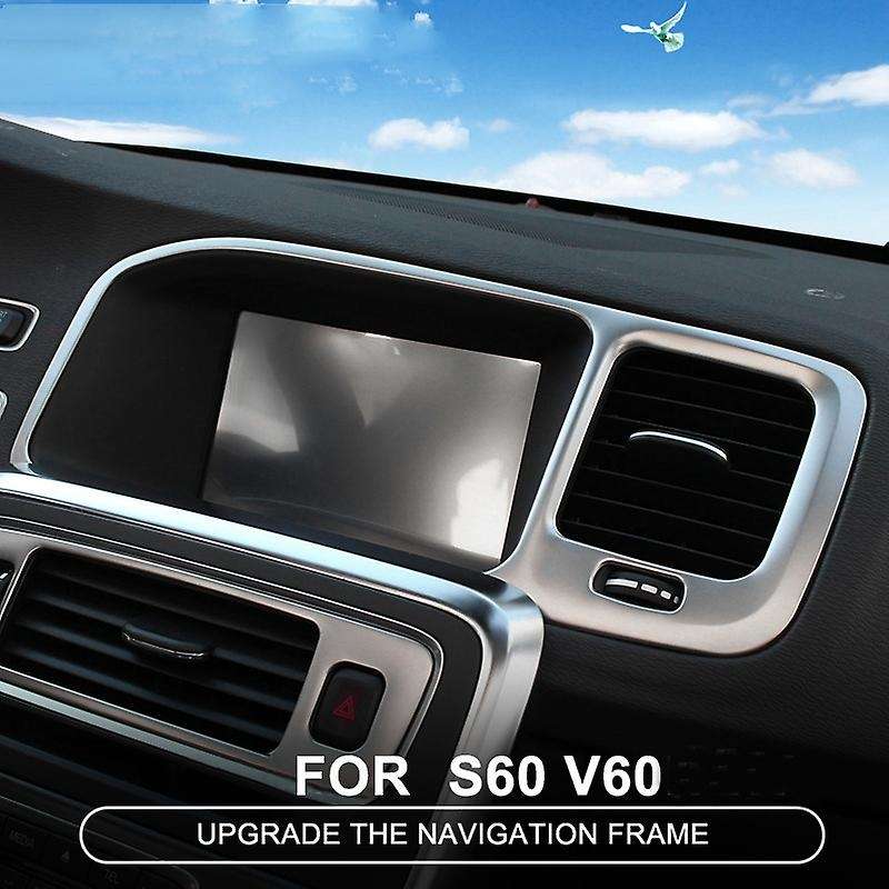 Console Navigation Frame Decoration Cover Trim Strip Interior Molding Sequins 3D Sticker for S60L S6