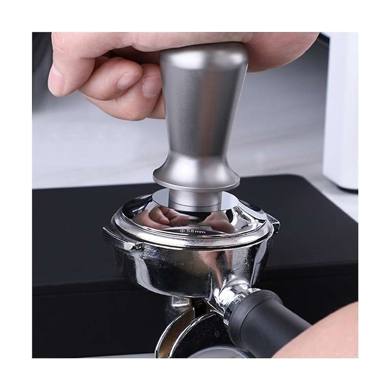 Constant Pressure Coffee Tamper 58mm Espresso Distributor Stainless Steel Force Powder Hammer Coffe