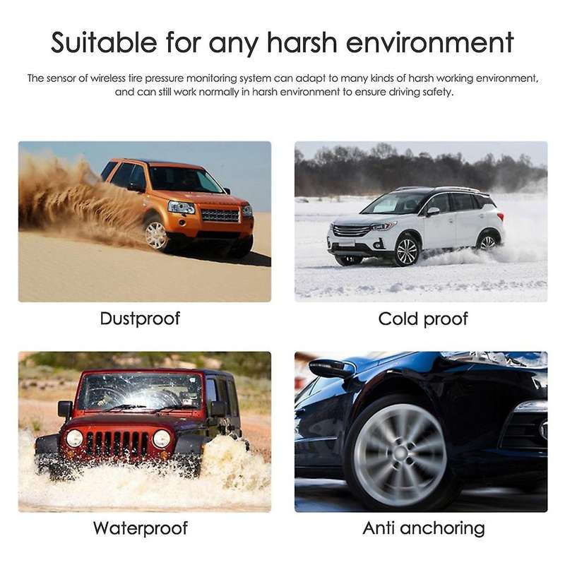 Contact Switch Smart Car TPMS Tire Pressure Monitoring System Solar Display Security Alarm Tire Pres