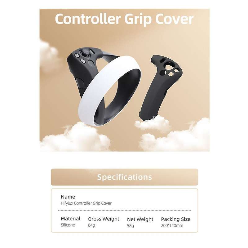Controller Grip Cover for Vr2 Silicone Case Handle Grip Protective Sleeves Cover for Ps Vr2 Part W