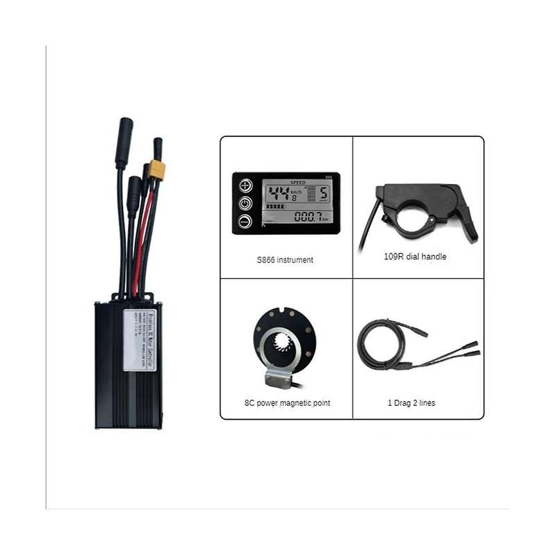 Controller System 26a for 36v/48v 500w/750w Motor S866 with Universal Controller Small Kit