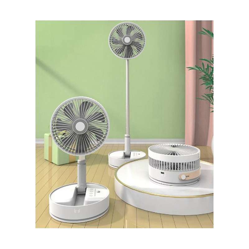Convenient P11 7200mah Home Electric Fan Usb Desktop Office Electric Fan 4-speed Retractable Floor