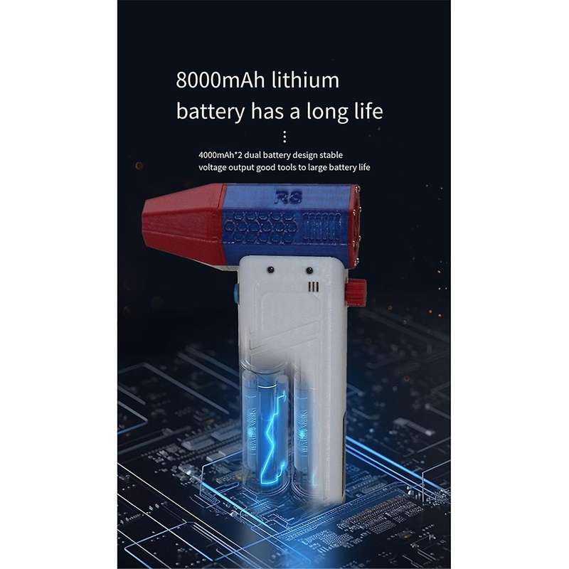 Violent Turbo Fan 140000RPM Brushless Motor Portable Mini Jet Blower Dust Blower for Computer Keyboa