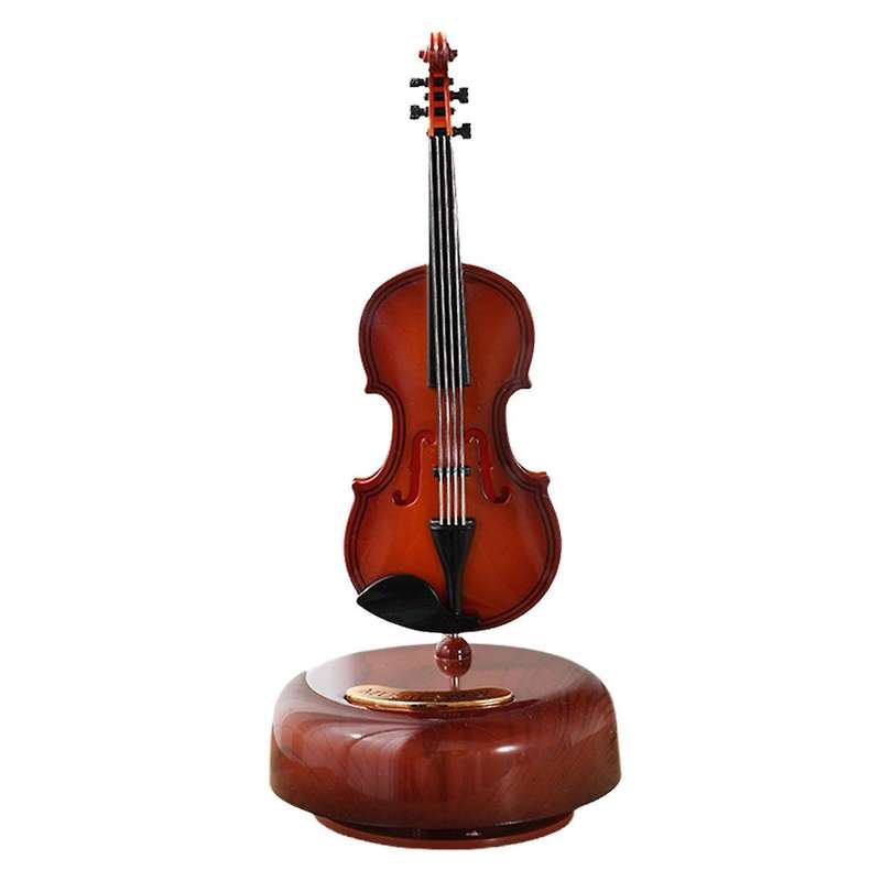 Violin Classical Instruments Pipa Music Box Home Wine Cabinet Decorations Violin Guitar Octave Box H