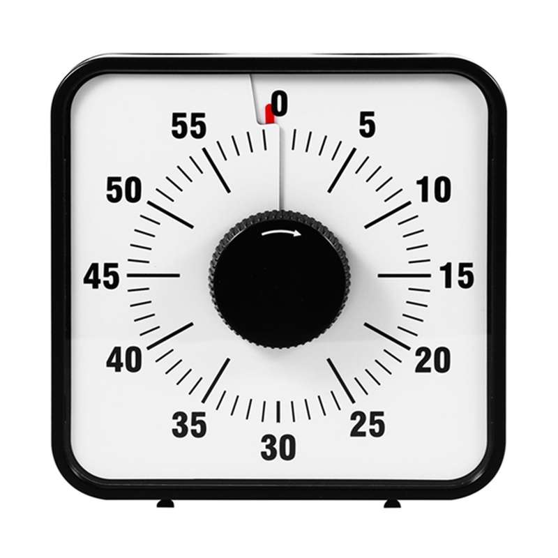 Vision Timer 60 Timing Hind Leg Stand Countdown Clock Kitchen Baking Timer for Classrooms Or Meetin