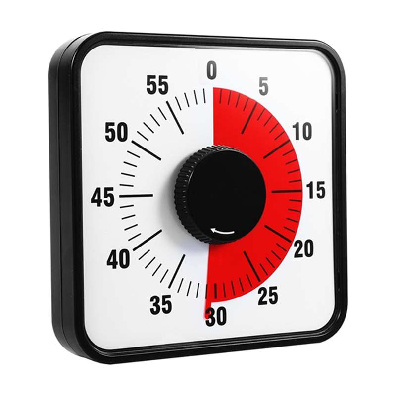 Vision Timer 60 Timing Hind Leg Stand Countdown Clock Kitchen Baking Timer for Classrooms Or Meetin