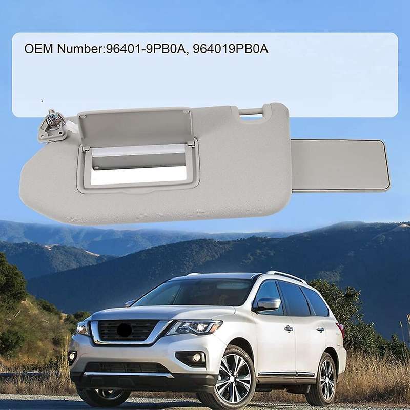 Visor for - 2013-2018 - Qx60 2014-2017 Jx35 2013 Replace 96401-9pb0a, Left Driver Side