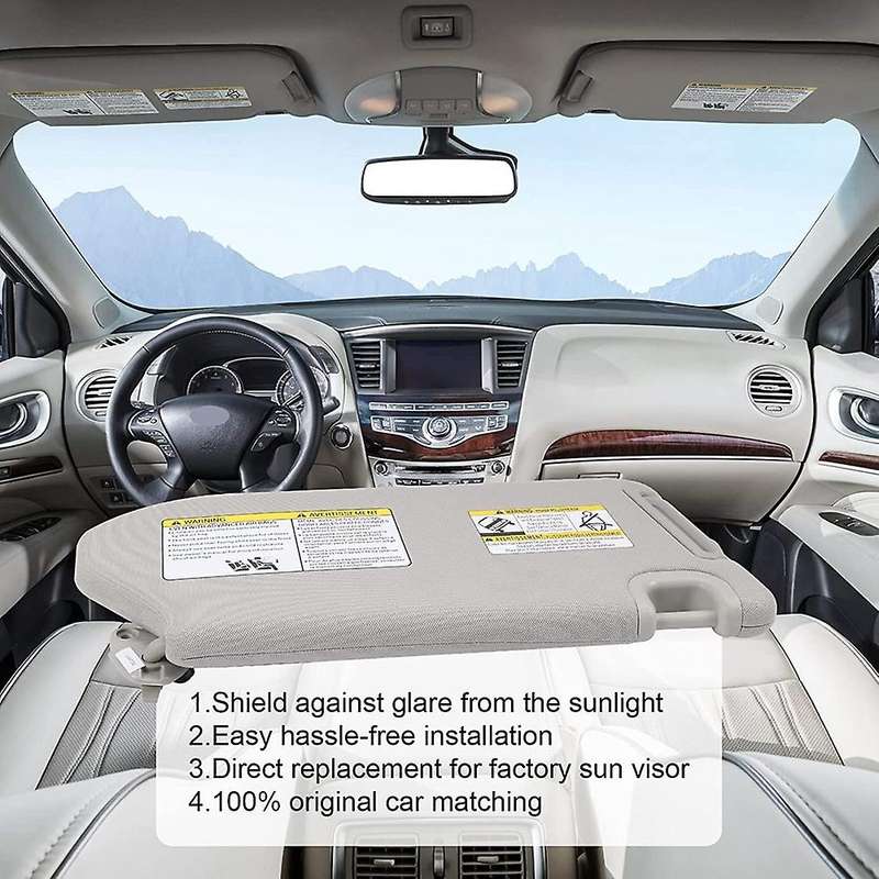 Visor for - 2013-2018 - Qx60 2014-2017 Jx35 2013 Replace 96401-9pb0a, Left Driver Side