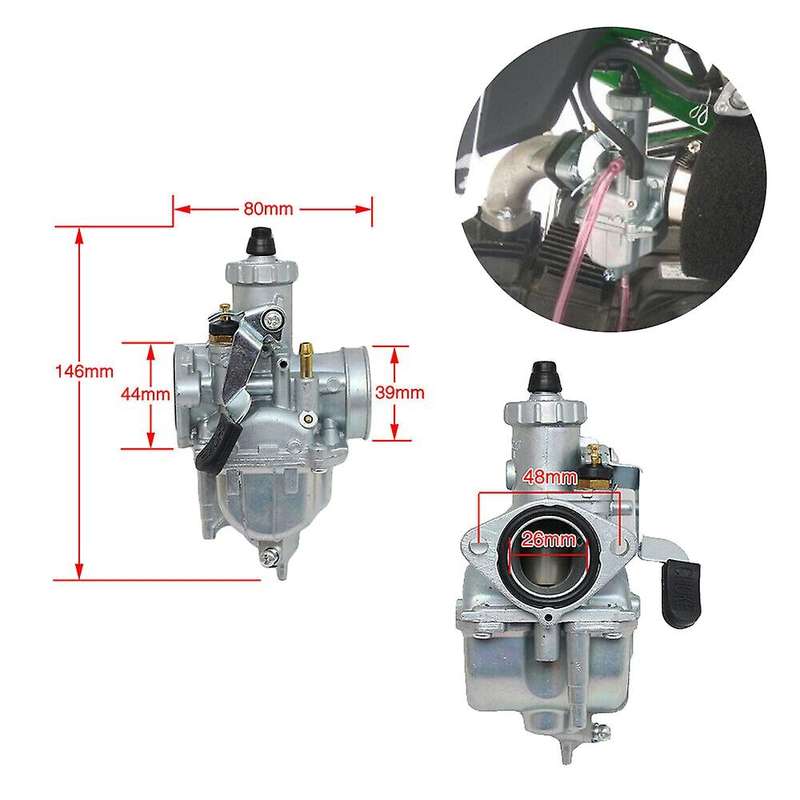 Vm22 26mm Carburetor Power Jet for Carburetor 110cc 125cc 140cc Atv Dirt Pit Bike Motorcycle