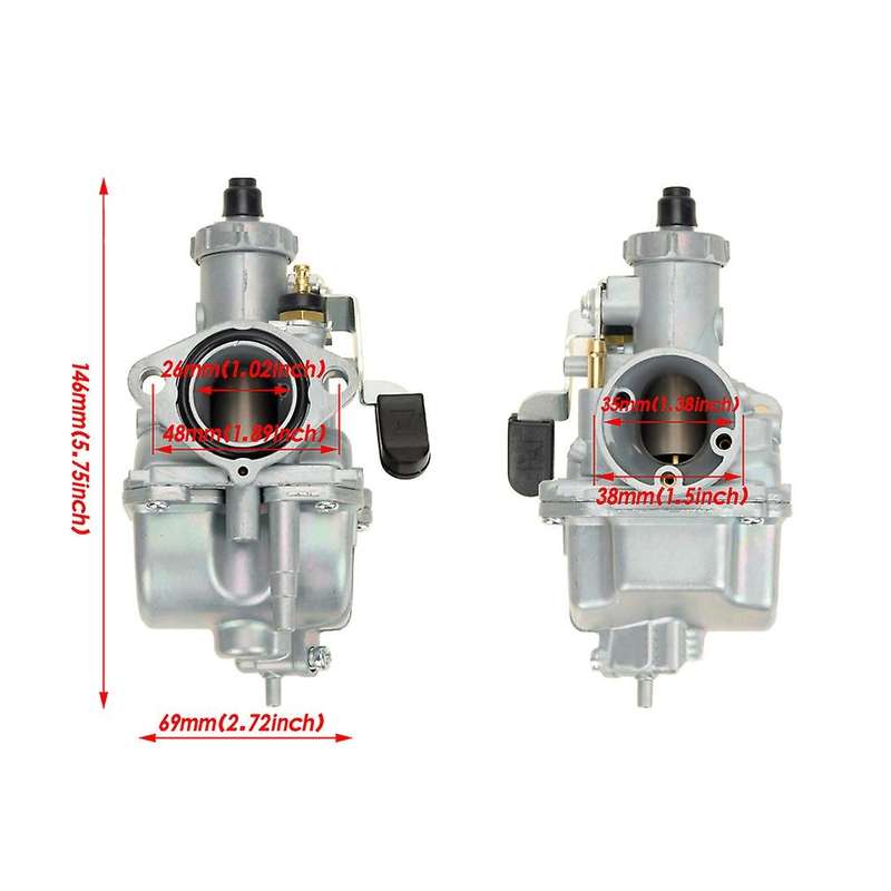 VM22 26mm Carburetor Air Filter Intake Pipe Kit for Mikuni 110Cc 125Cc 140Cc Pit Dirt Bike Pitpro A