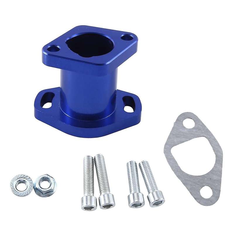 VM22 Blue Carburetor Connector Port Intake Manifold Carburetor Adapter Auto Supplies