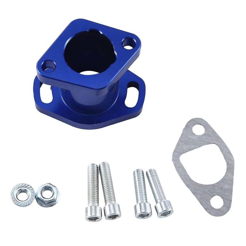 VM22 Blue Carburetor Connector Port Intake Manifold Carburetor Adapter Auto Supplies