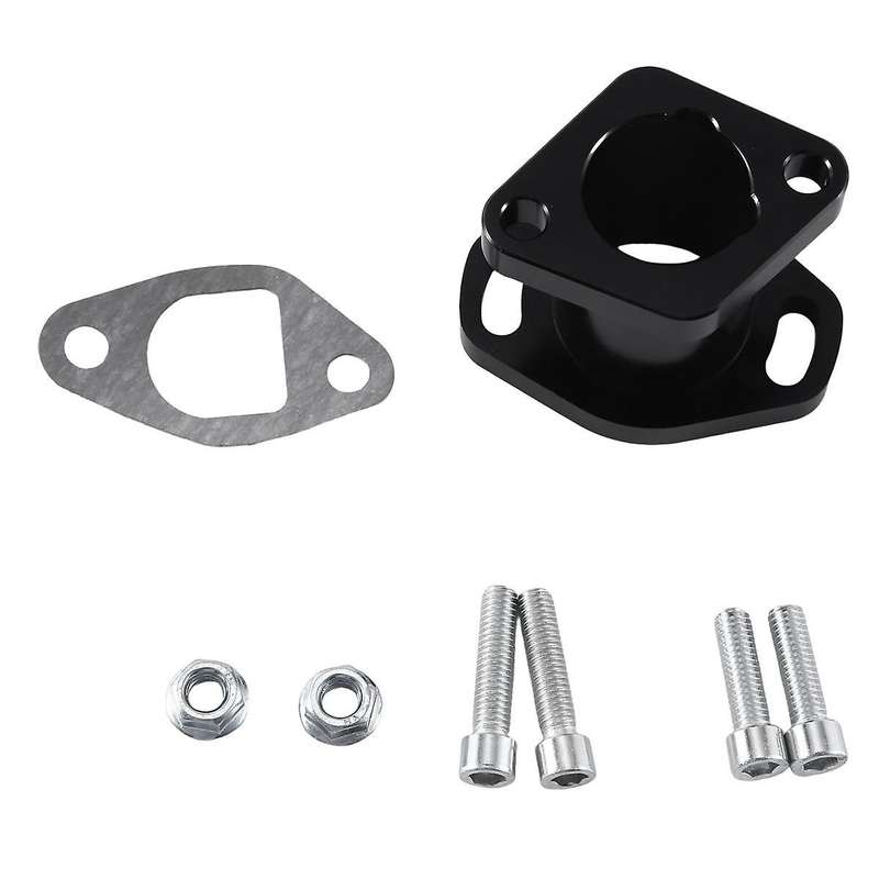 VM22 Black Carburetor Connector Port Intake Manifold Carburetor Adapter Auto Supplies